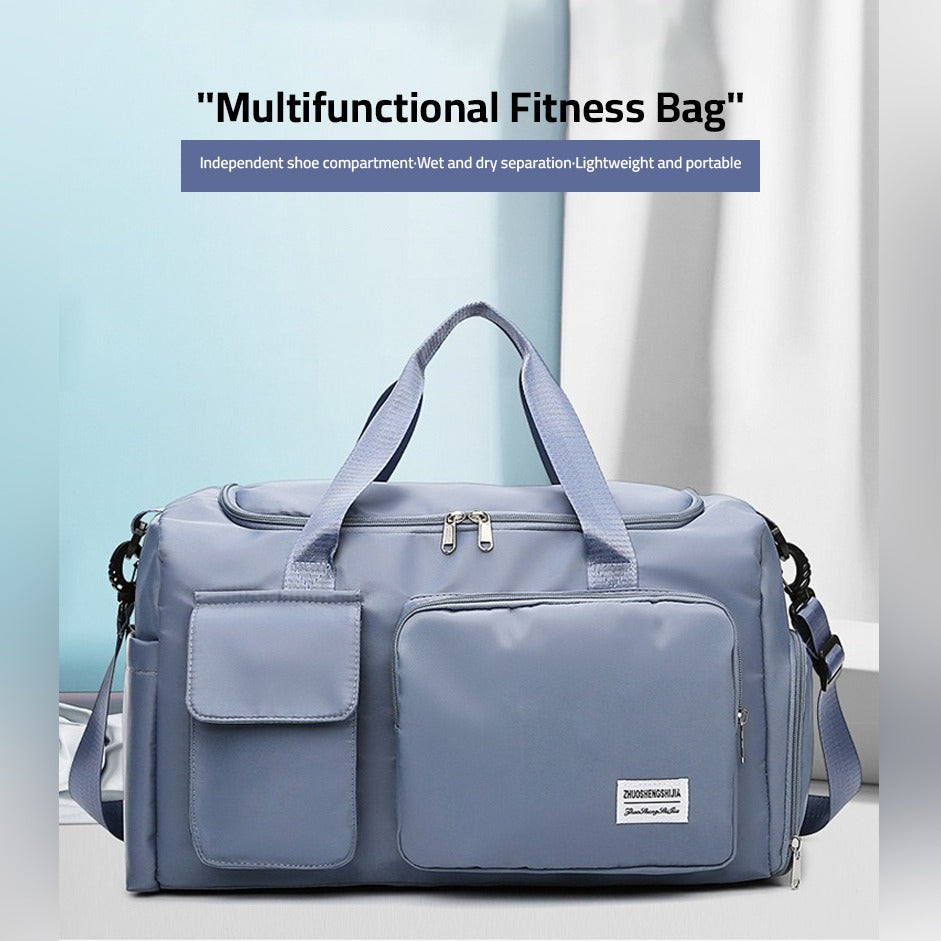Innovative Dufflebag mit separatem Schuhfach, maximiert den Stauraum & die Organisation.