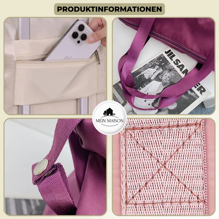 Elegante Unisex Reisetasche, vielseitig einsetzbar als Wochenendtasche oder praktische Alltagstasche.