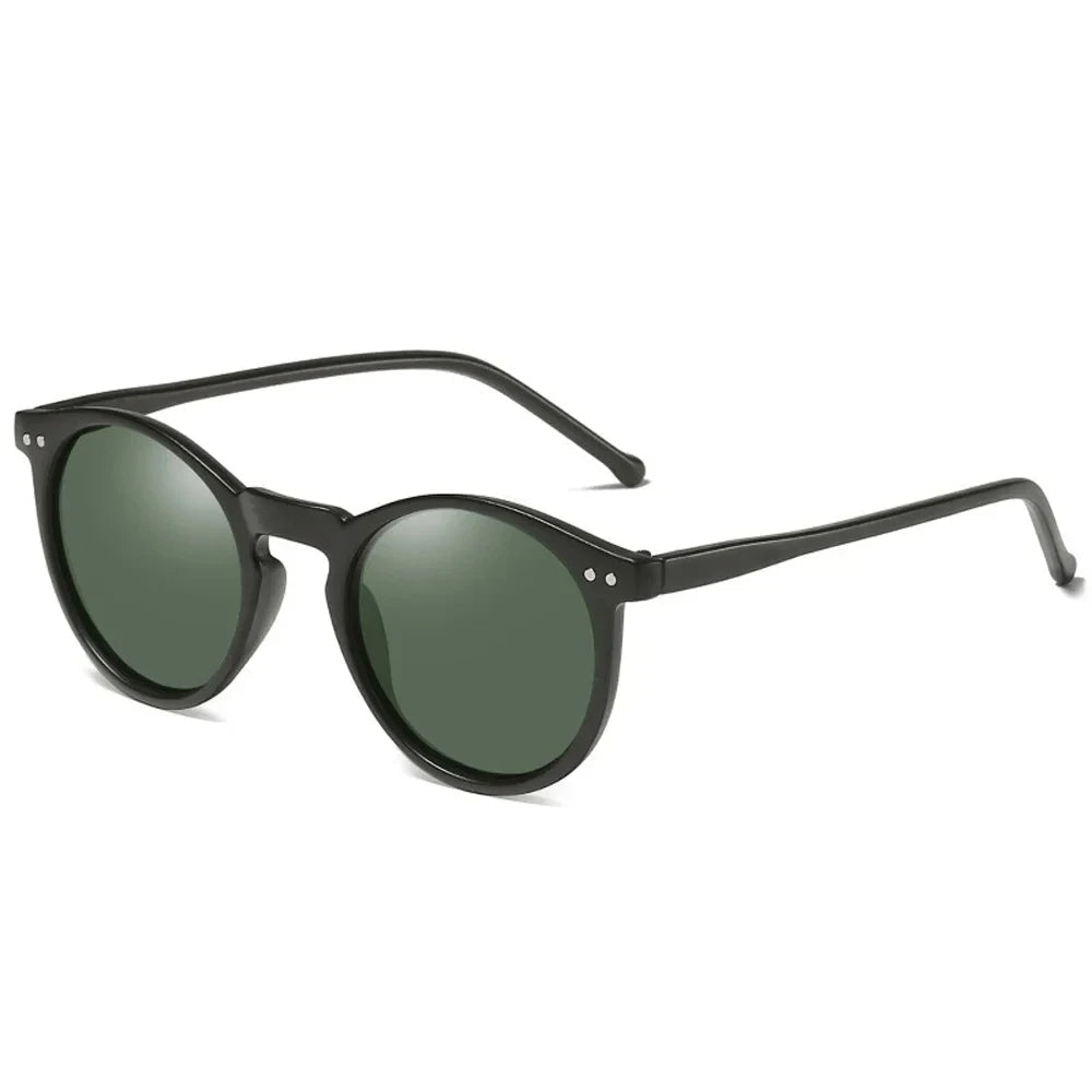 Unisex Sonnenbrille: Runde Retro-Form, UV400 Schutz. Polarisiert für optimalen Augenschutz im Sommer.