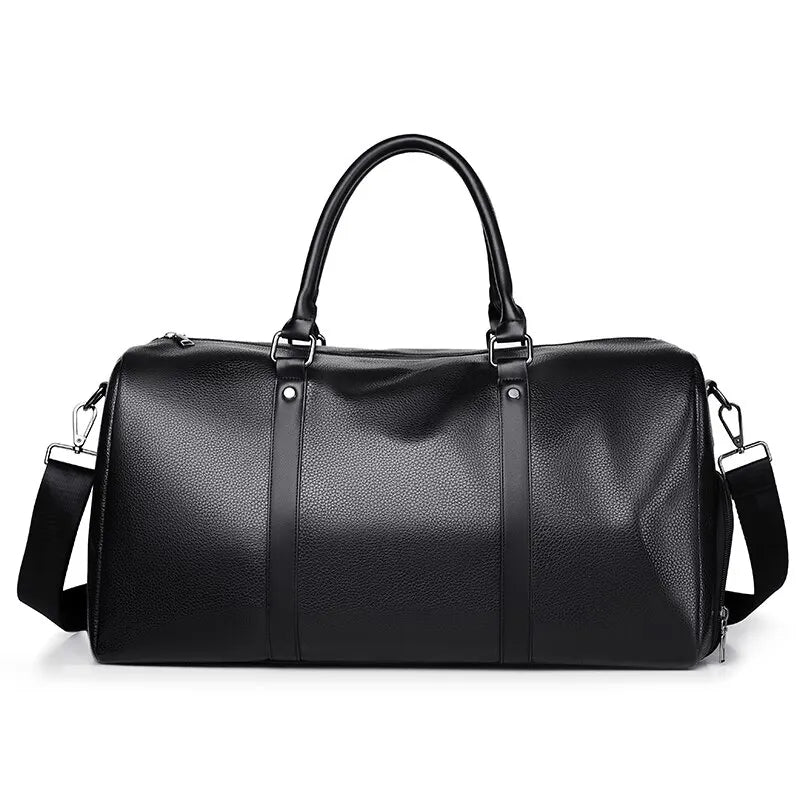 Wasserdichte PU-Reisetasche im Vintage-Stil, perfekt als Handgepäck für Wochenendausflüge.