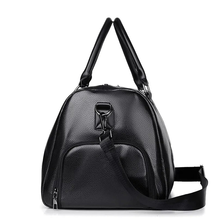 Unisex Vintage Sport- & Reisetasche aus wasserdichtem PU, vielseitig für Motorrad und Kurztrip.