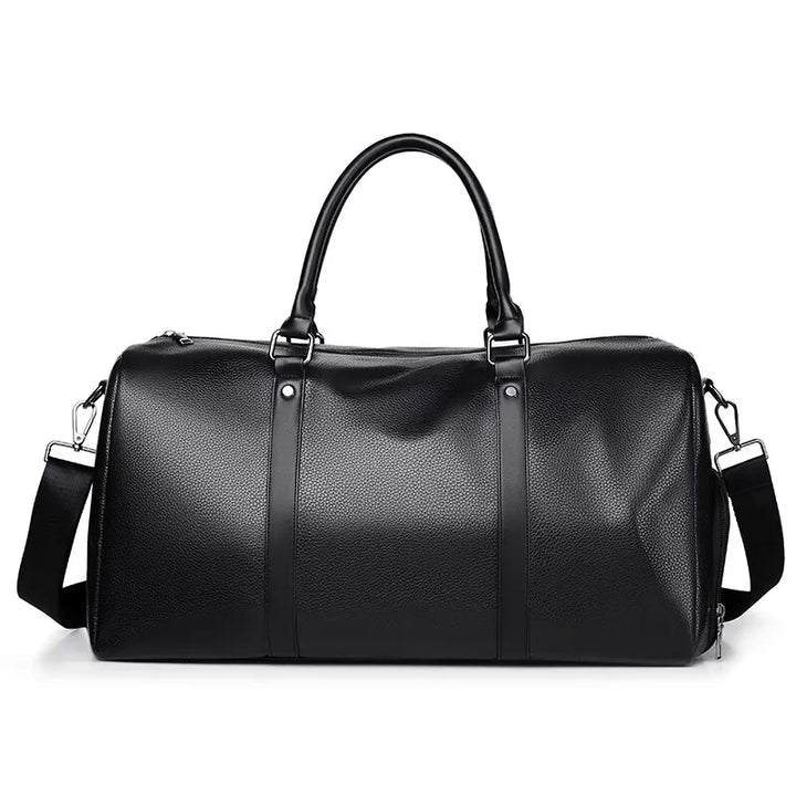 Stilvolle Retro Reisetasche aus wasserfestem PU, ideal für Fitness, Reisen und als Handgepäck.