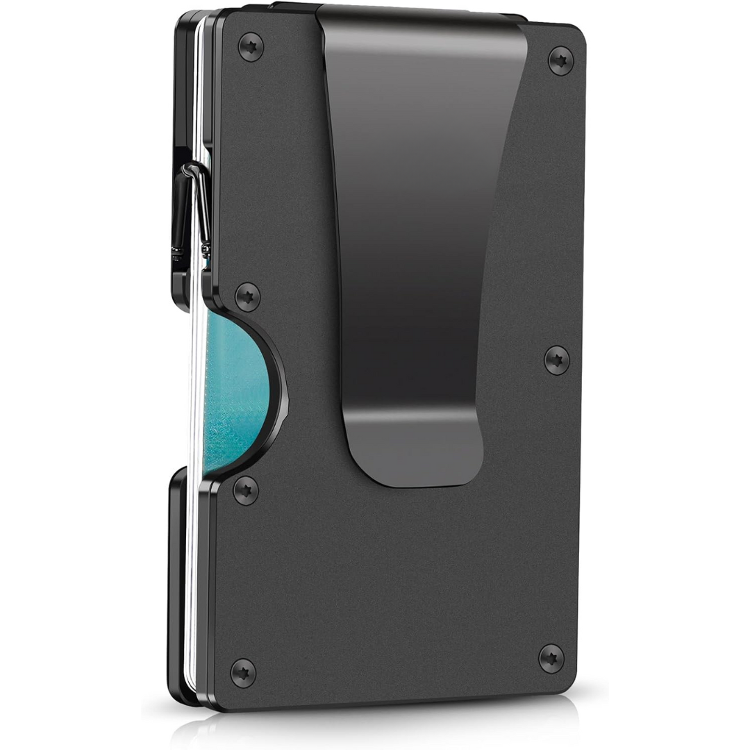 Unisex RFID-Geldbörse mit Geldclip, schlankes Design für Karten und Bargeld.