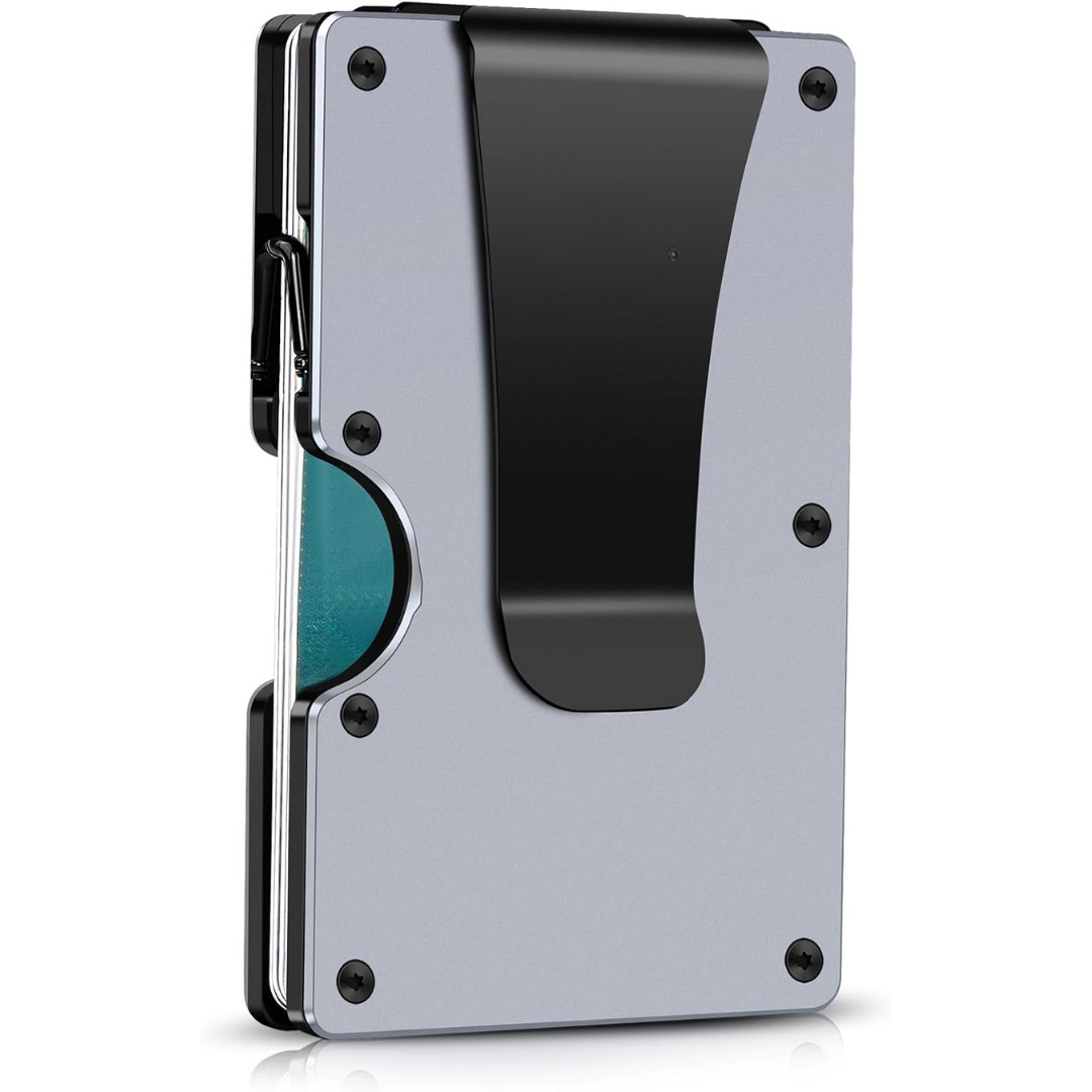 Sichere Unisex Geldbörse mit RFID Blocker & Geldclip für Karten und Bargeld.