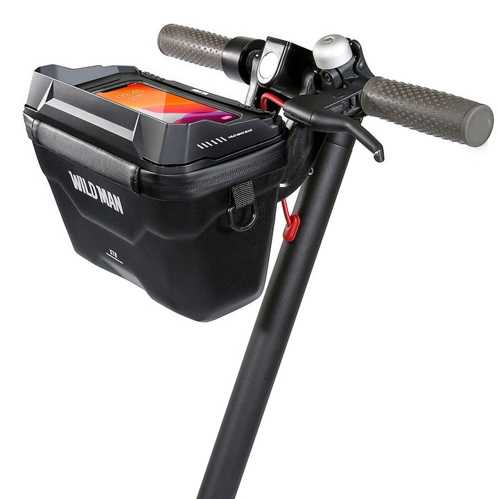 Wasserdichte Fahrrad Lenkertasche mit Touchscreen-Smartphonehalterung, ideal für Radsport-Essentials.