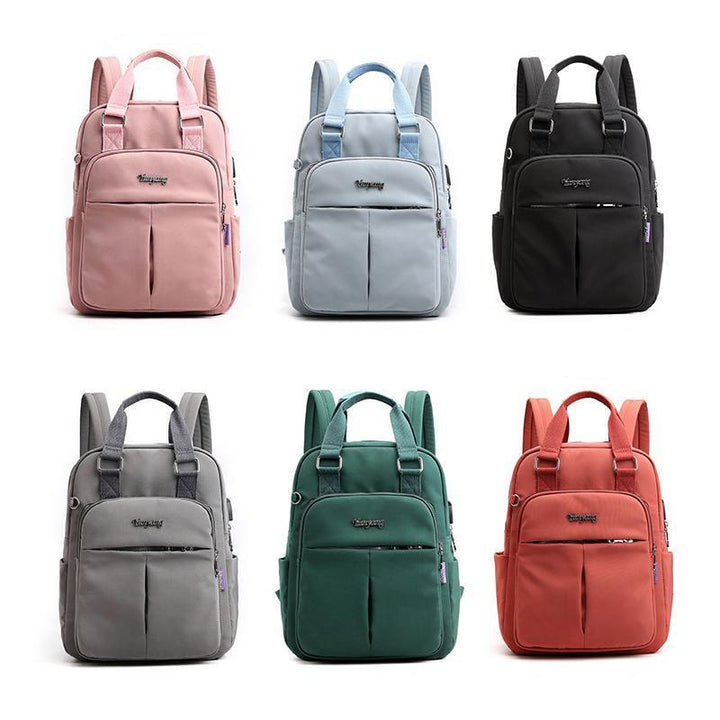 Moderner wasserdichter USB-Rucksack für Schule, Uni & Freizeit; multifunktional.