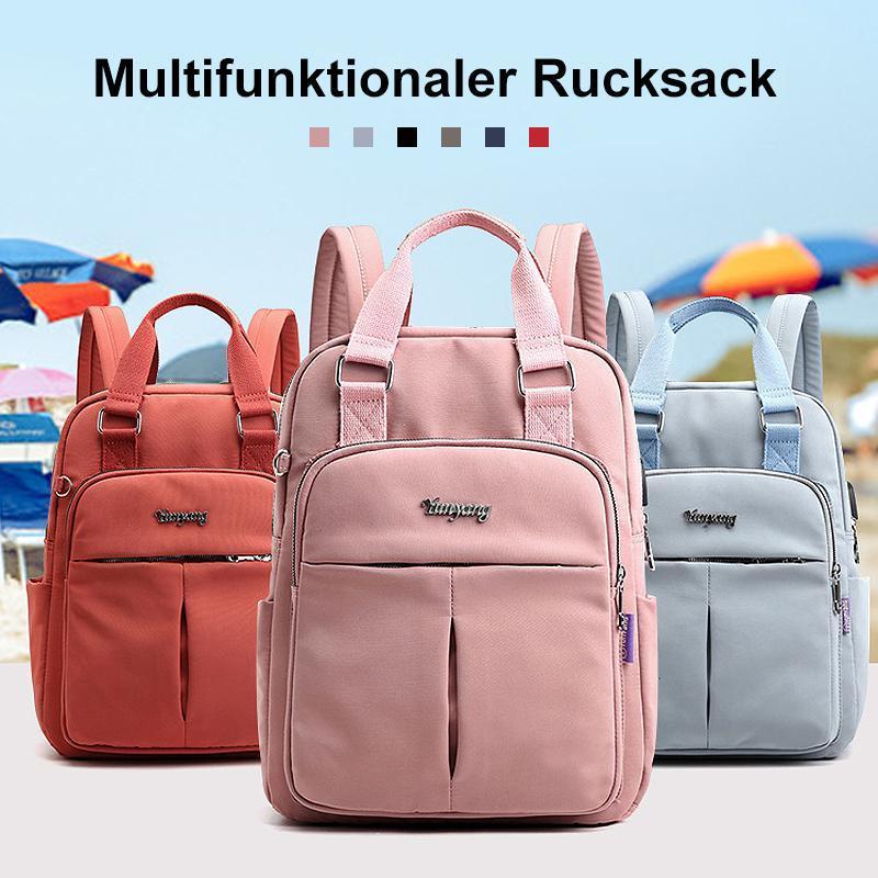 Casual Unisex Rucksack, robust & wasserdicht, mit integriertem USB-Port zum Laden.