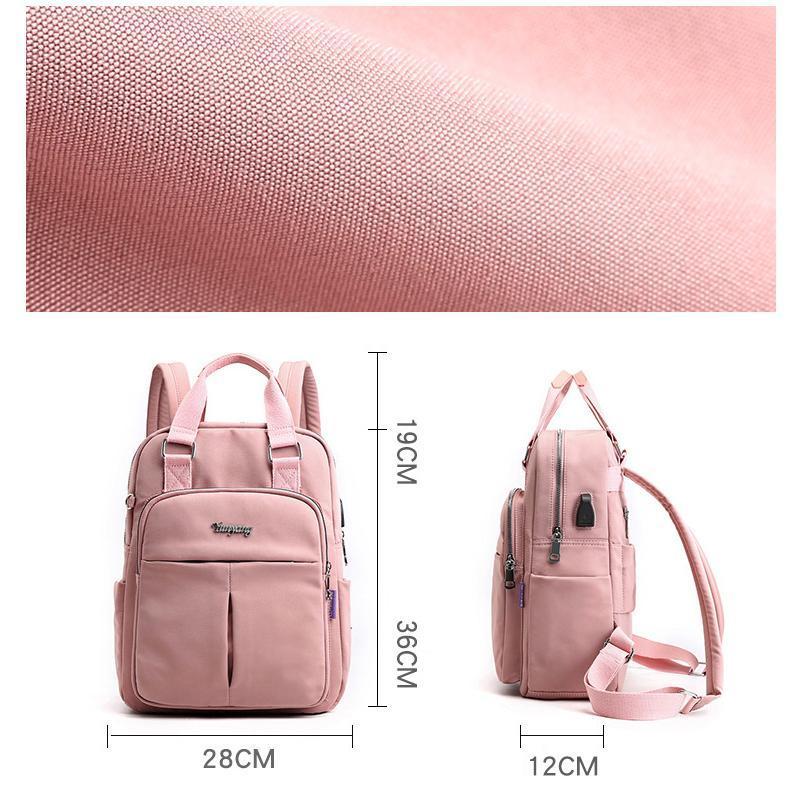 Moderner wasserdichter Rucksack mit USB-Anschluss, ideal für Städtetrip & Outdoor.