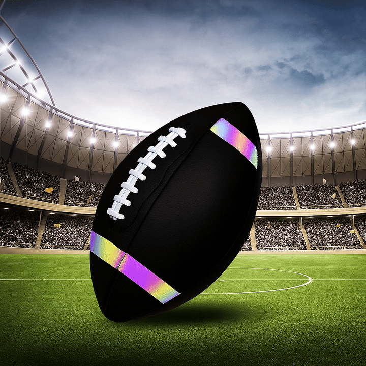 Unisex Rugby Ball Größe 9 aus strapazierfähigem PU-Leder für Training & Spiel. Ideal für Outdoor Sport.