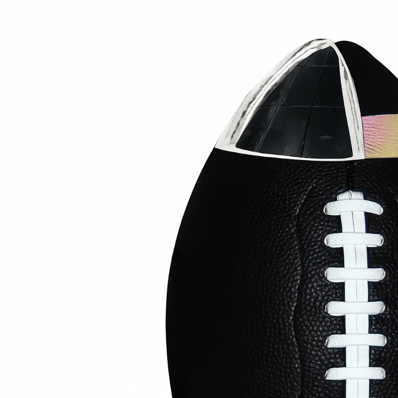 Profi Rugby Ball Größe 9 aus wetterfestem PU-Leder, perfekt für anspruchsvolles Rugby Training & Turniere.