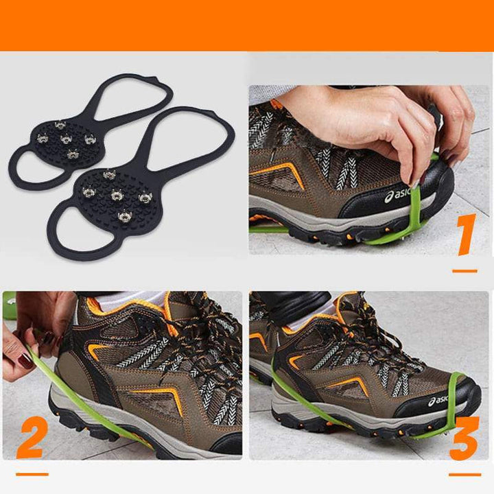 Strapazierfähige Unisex Spikes für Schuhe, essentiell für Sicherheit auf eisigen Wegen & Schnee.