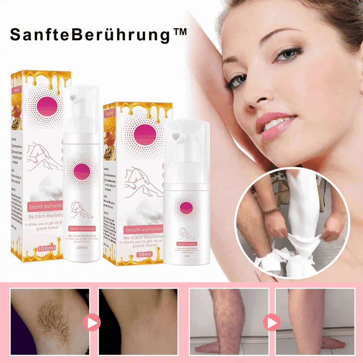 Unisex Sanftes Haarentfernungsspray für schmerzfreie Enthaarung und langanhaltend glatte Haut.