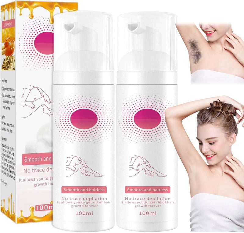Effektives Haarentfernungsspray für Männer & Frauen; schnell & sanft zu seidig glatter Haut.