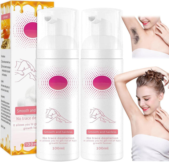 Effektives Haarentfernungsspray für Männer & Frauen; schnell & sanft zu seidig glatter Haut.