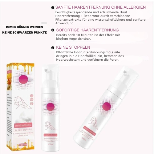 Das Unisex Haarentfernerspray: Ideal für schmerzfreie, schnelle Haarentfernung und perfekte Körperpflege.