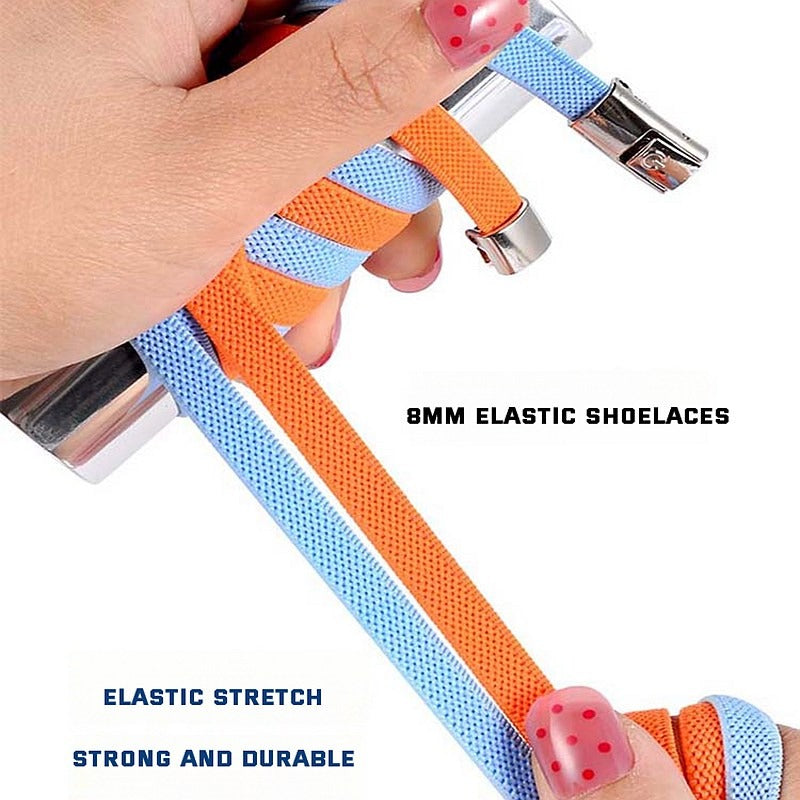 Alltagsschuhe mit bequemen, elastischen Schnürsenkeln ohne Binden. Unisex Schnellschnürsystem für maximalen Komfort.