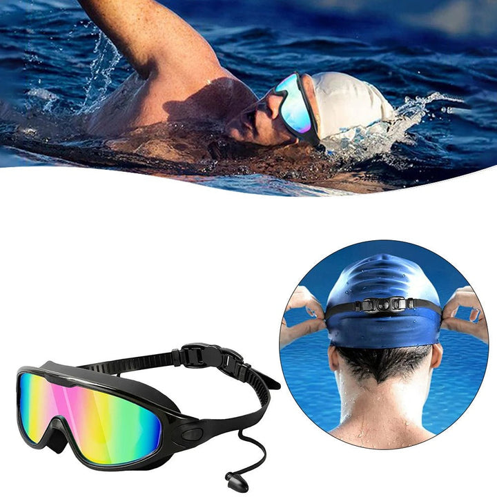 Unisex Schwimmbrille: Anti-Beschlag, 180° Weitblick, UV-Schutz. Ideal für Schwimmen & Sport.