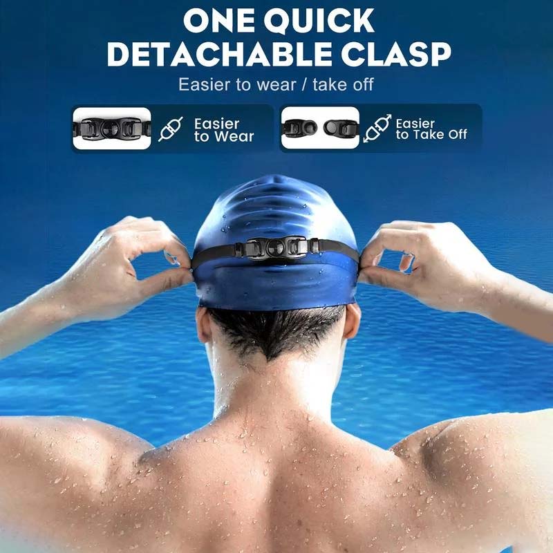 Flexible Unisex Schwimmbrille, ergonomisch & verstellbar, 180° Sichtfeld für Schwimm-Enthusiasten.