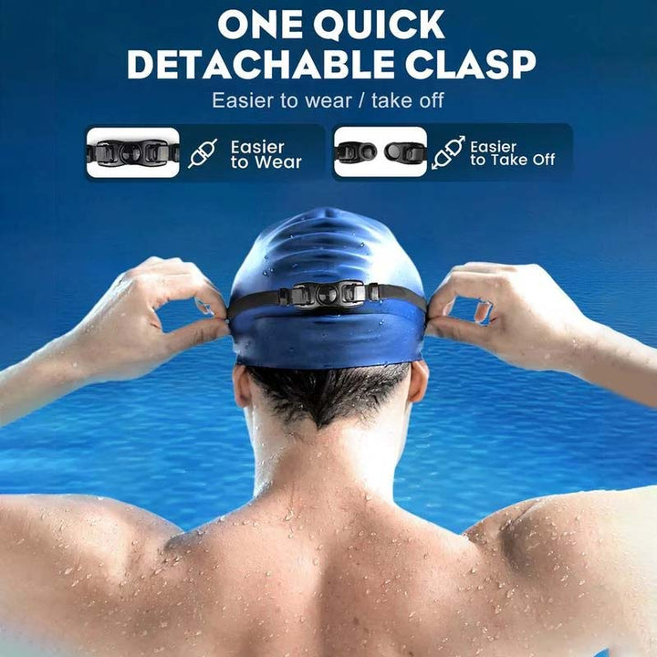Flexible Unisex Schwimmbrille, ergonomisch & verstellbar, 180° Sichtfeld für Schwimm-Enthusiasten.