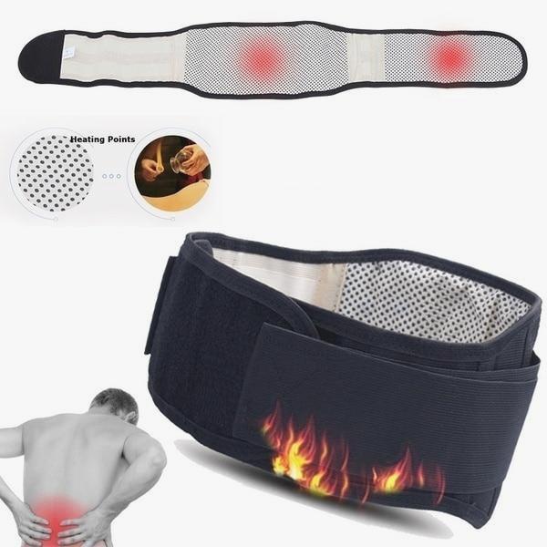 Unisex Heizbandage mit Turmalin & Infrarot-Magneten unterstützt Rücken, lindert Schmerzen und korrigiert die Haltung.