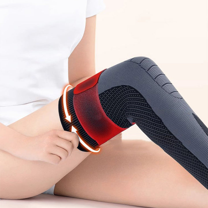 Komfortable selbstwärmende Kniebandage mit Wermut, perfekt für Sport, Alltag und Wärmetherapie.