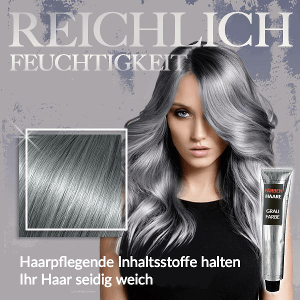 Produktflasche der Unisex Silber Haarfarbe. Langanhaltende Haartönung für kühles Silberblond mit brilliantem Glanz.