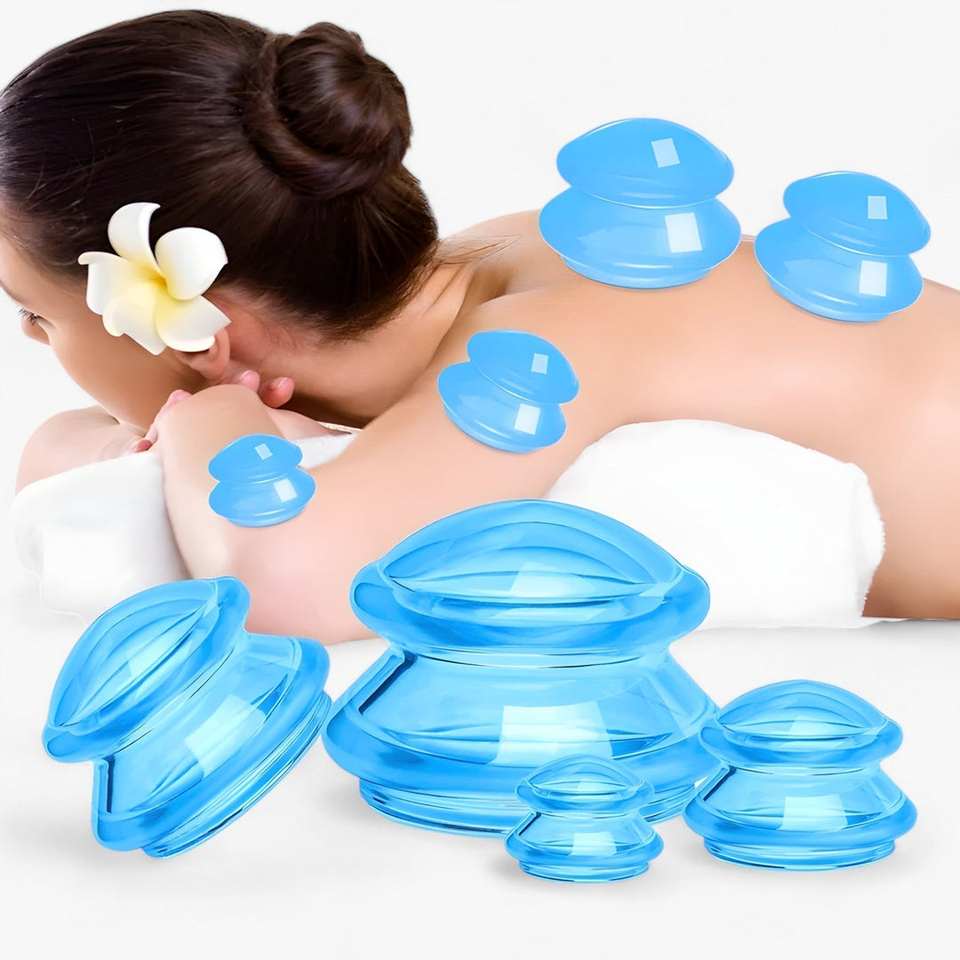 Unisex Silikon-Cupping-Set für Massage, glatte Haut. Ideal für Cellulite-Behandlung, Hautpflege & Wellness.