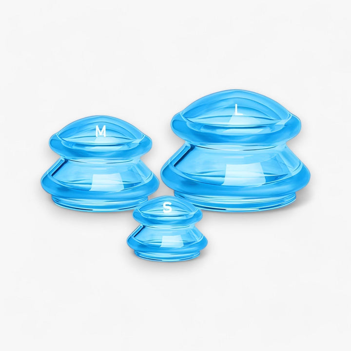 Hochwertige Silikon-Cupping-Becher für Gesicht & Körper. Sanfte Anti-Aging-Massage und verbesserte Hautelastizität.