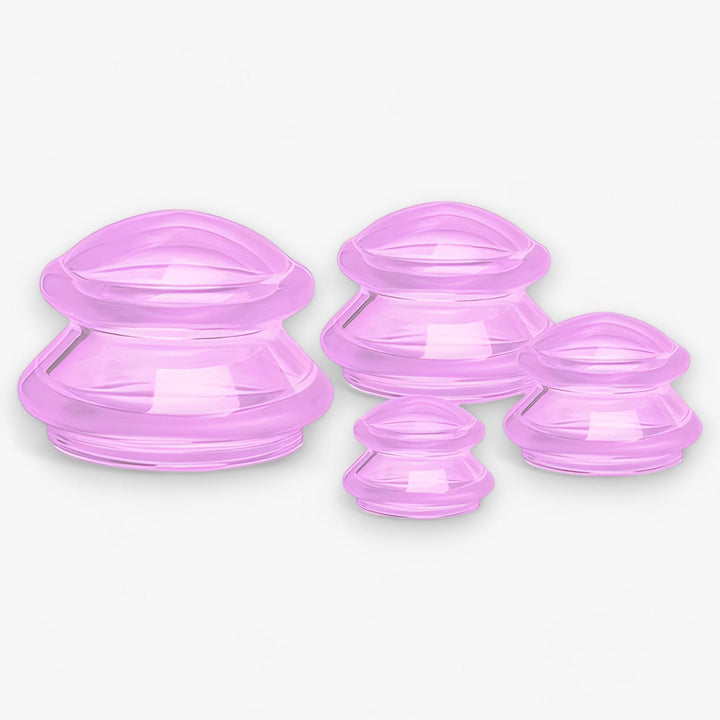 Selbstpflege-Beauty-Tool: Silikon-Cupping-Set für Ganzkörpermassage, Hautstraffung und tiefe Entspannung zu Hause.
