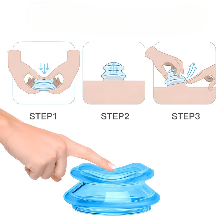 Wellness zu Hause: Silikon-Cupping-Set für entspannende Massage, fördert Hautregeneration und allgemeines Wohlbefinden.