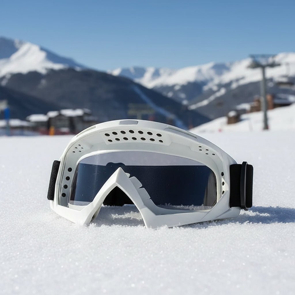Unisex Skibrille für Wintersport, winddicht, beschlagfrei mit UV-Schutz.