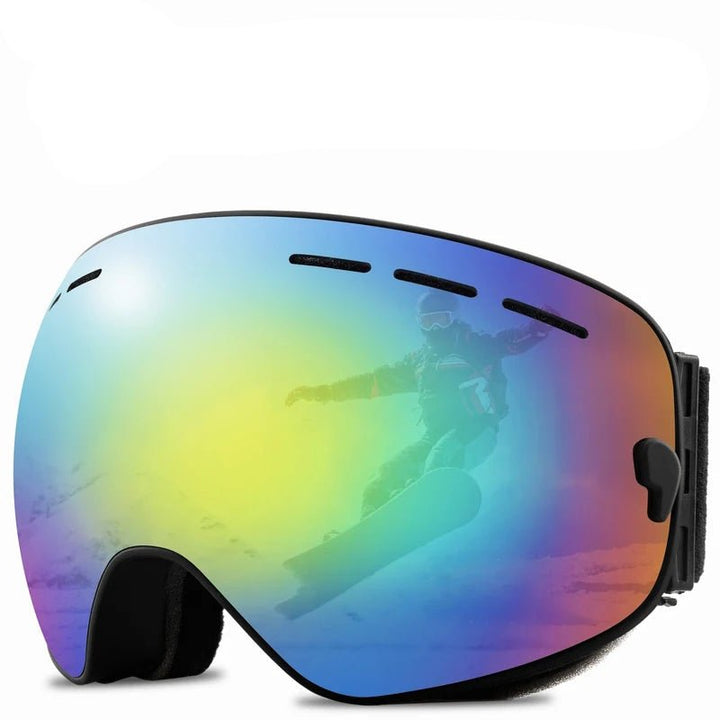 Professionelles Sportzubehör: Unisex Skibrille für Wintersport, helmfest & mit vollem UV-Schutz.