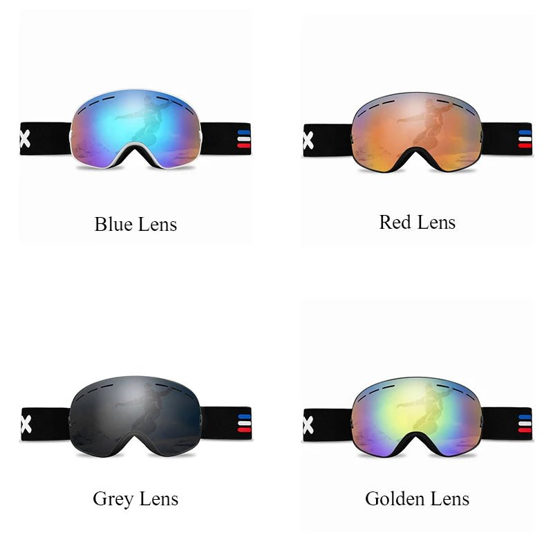 Robuste Ski-Schutzbrille, helmfest, für Herren & Damen. Ideal bei Kälte & Schnee für klare Sicht.