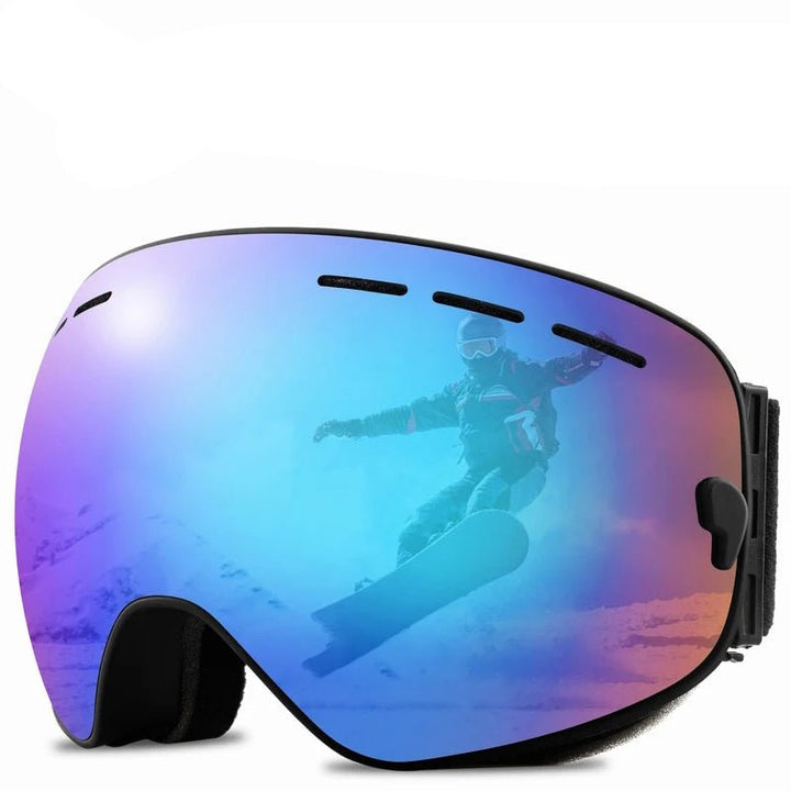 Wetterfeste Outdoor Skibrille für Schnee und Kälte, mit zuverlässigem Antibeschlag & UV-Schutz.