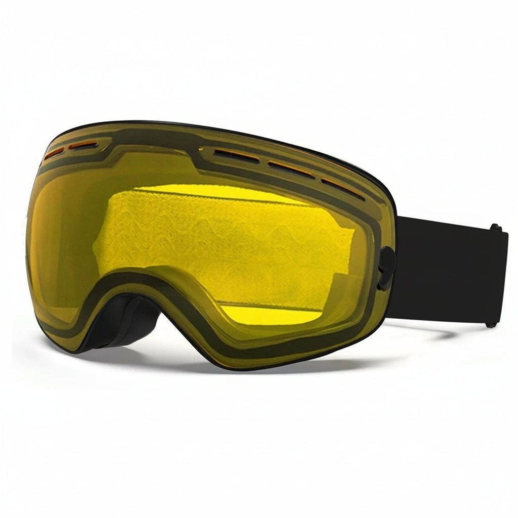 Unisex Skibrille mit schnellem Wechselglas-System, UV400-Schutz, Antibeschlag & Helmkompatibilität.
