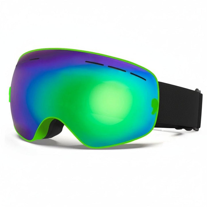 Moderne Unisex Skibrille mit austauschbaren Gläsern. Stilvolles Design für Wintersport-Accessoires.