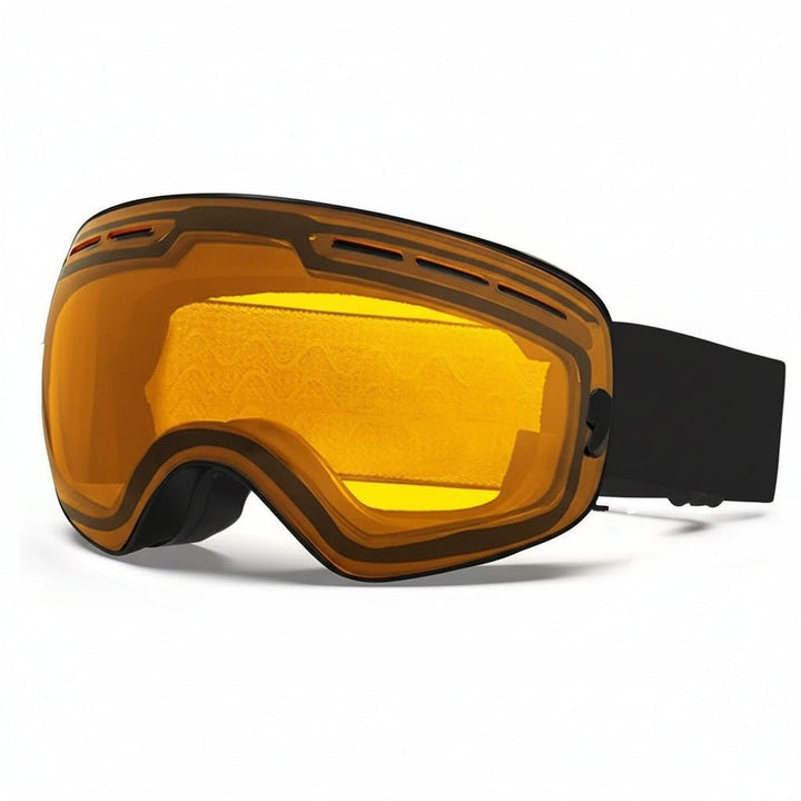 Skibrille mit Wechselgläsern für blendfreie, klare Sicht. Bietet umfassenden UV400-Schutz auf der Piste.