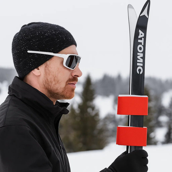 Sicherer Transportgurt für Ski und Snowboard (2er-Set) – ideal für Wintersport-Ausrüstung & Outdoor-Zubehör.