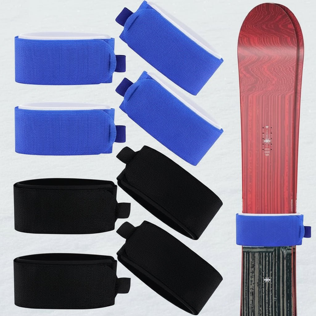 Praktisches 2er-Set Unisex Skigurte für Ski und Snowboards. Ideal für sicheren Transport Ihrer Ausrüstung.