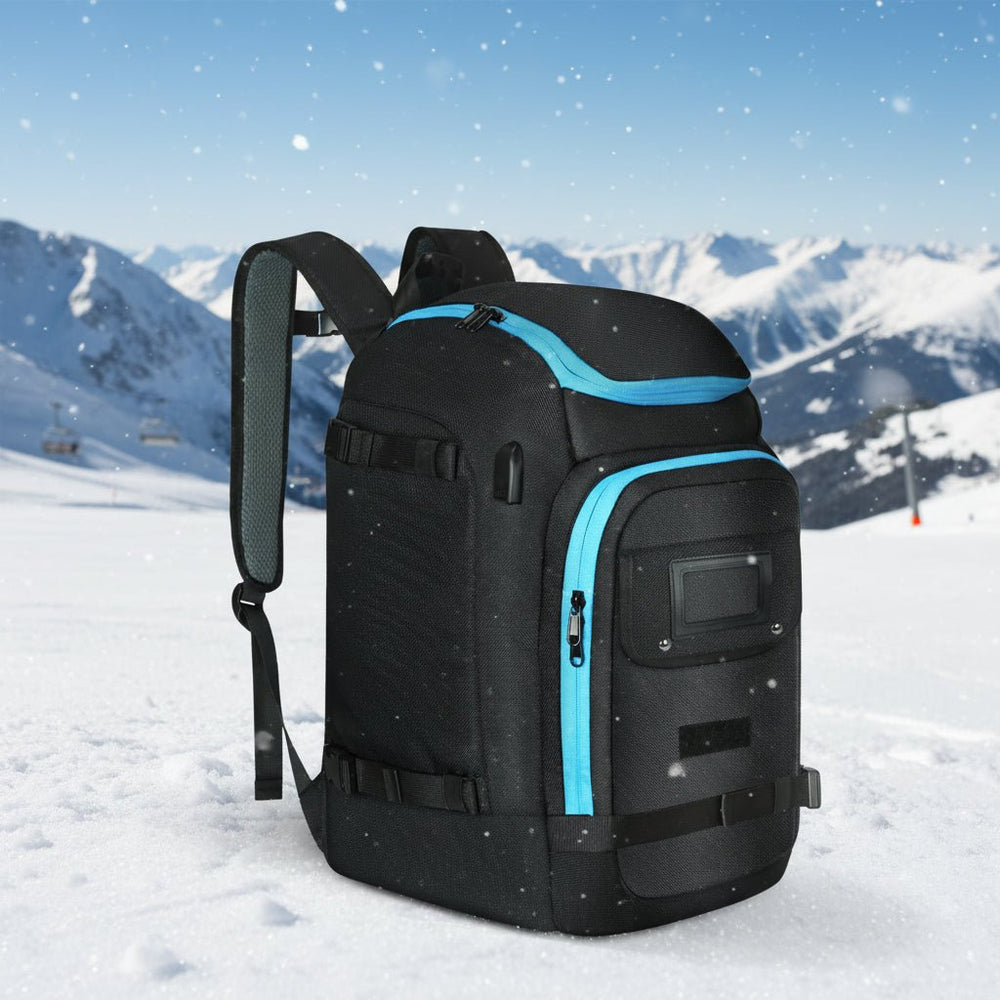 Geräumiger 50L Skischuhrucksack, wasserdicht, unisex, zum Transport von Skischuhen, Helm & Ausrüstung. Ideal für Wintersport.