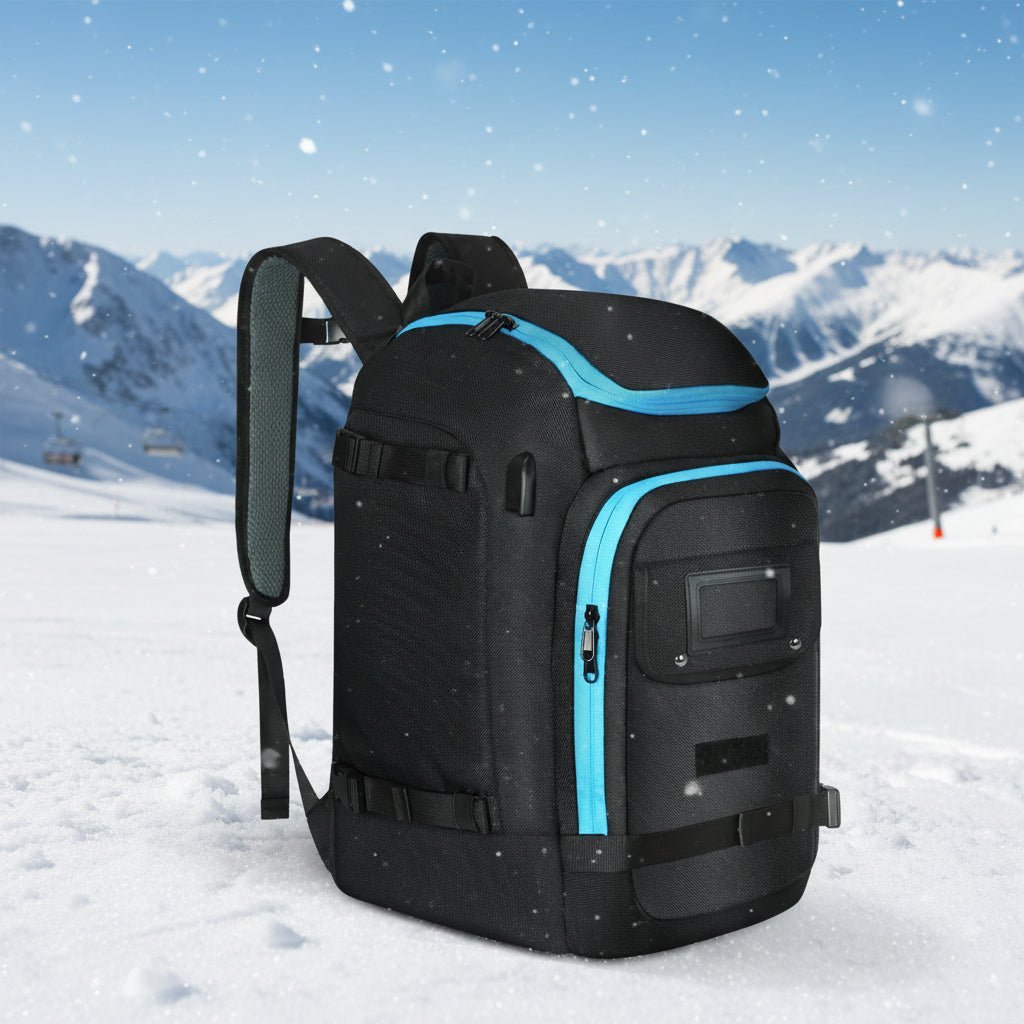 Geräumiger 50L Skischuhrucksack, wasserdicht, unisex, zum Transport von Skischuhen, Helm & Ausrüstung. Ideal für Wintersport.