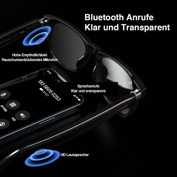 Wasserdichte Smart-Brille mit Kamera & Audio. Robustes Unisex-Gadget, perfekt für Outdoor-Abenteuer und Sport.