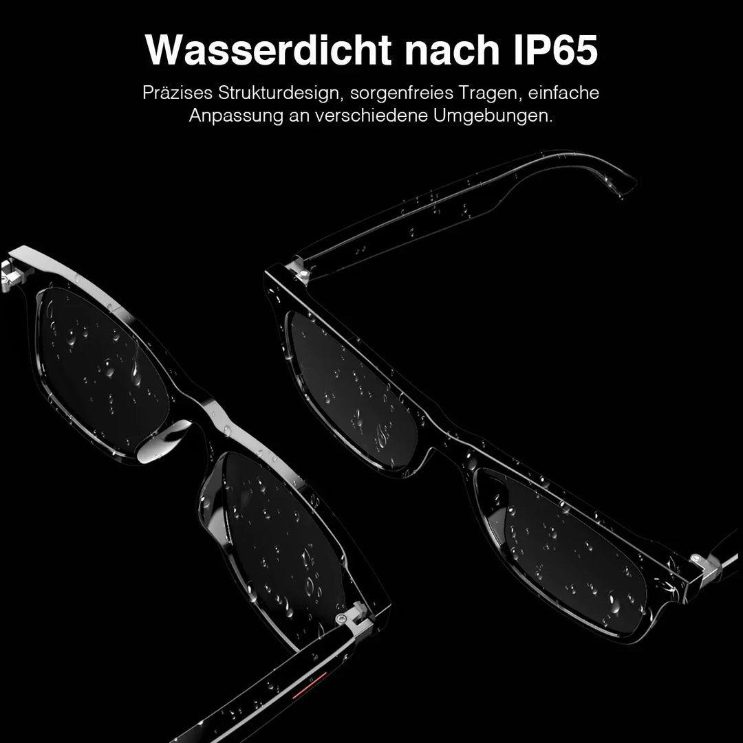Vielseitige Unisex Smart-Brille: Kamera, Bluetooth Audio, Blaulichtfilter. Ein innovatives Freisprech-Gadget für jeden Tag.