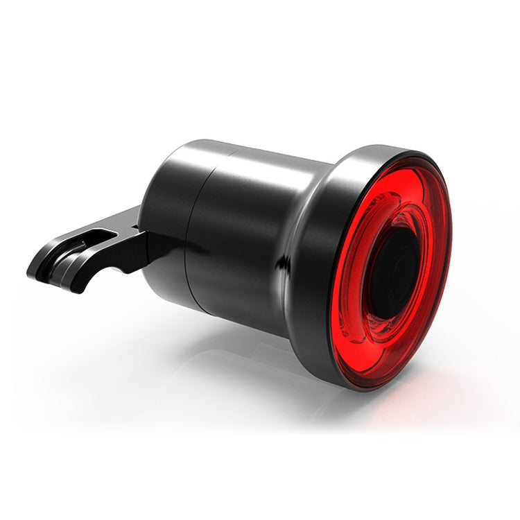 Intelligentes LED Rücklicht mit Bremslichtfunktion für Fahrräder. USB-aufladbar, IPX6 wasserdicht, Sicherheit.