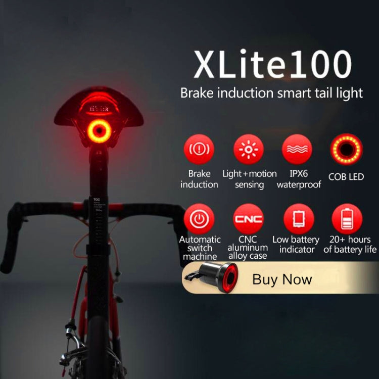 Unisex Smart Bremslicht Fahrradlicht. USB-wiederaufladbar, IPX6 wetterfestes LED-Rücklicht für Radfahrsicherheit.