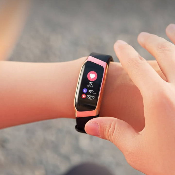 Unisex Smartwatch für Damen & Herren mit Fitness-Tracker, Herzfrequenzmesser & Benachrichtigungen.