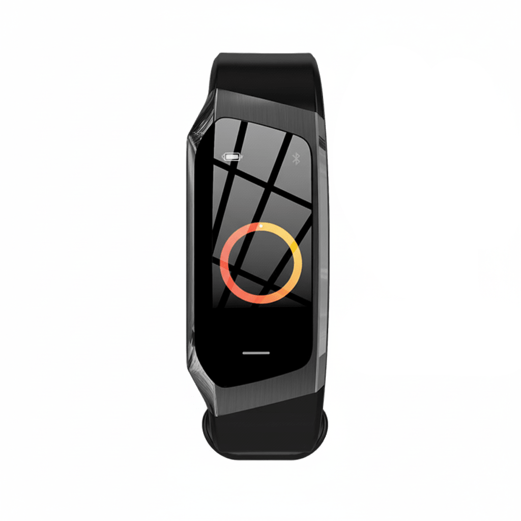 Smartwatch mit Bluetooth-Funktion: Empfängt Benachrichtigungen, überwacht Gesundheit & Fitness.