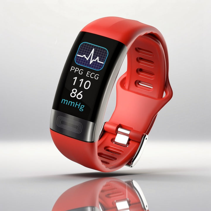 Nahaufnahme der Rückseite der Smartwatch mit optischem Sensor für präzises Gesundheits-Tracking.