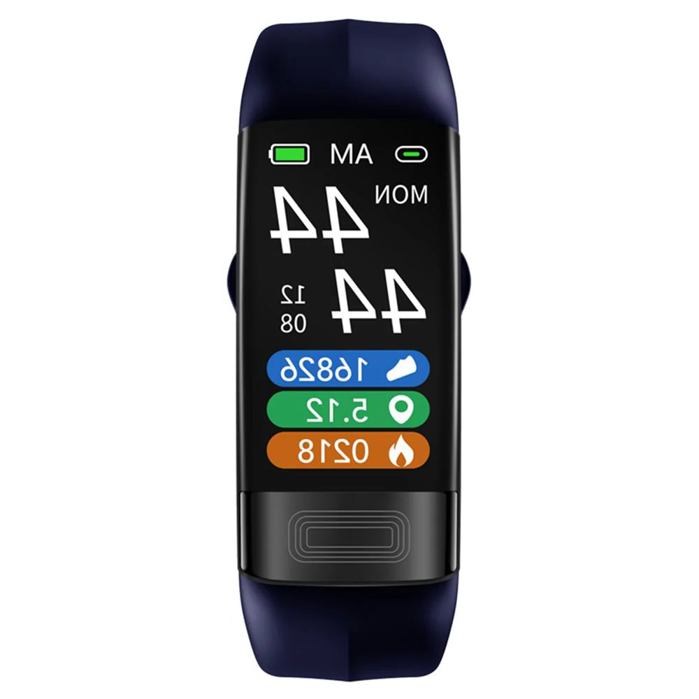 Hochpräziser Fitness Tracker & Gesundheitsuhr. Zeigt Herzfrequenzdaten auf digitalem Display.