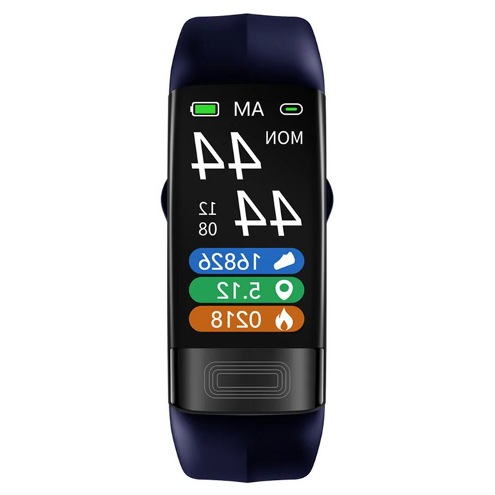 Hochpräziser Fitness Tracker & Gesundheitsuhr. Zeigt Herzfrequenzdaten auf digitalem Display.